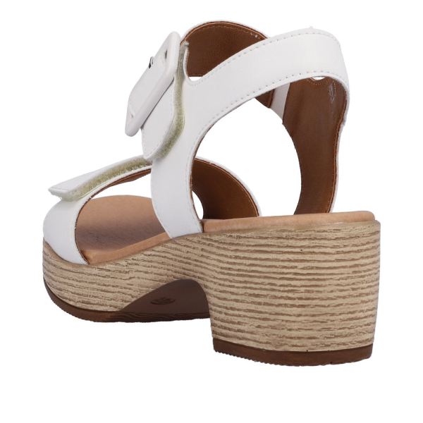 Remonte Women's sandals | Style D0N52 Dress Sandal - White | Free Delivery