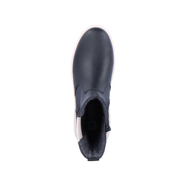 Rieker EVOLUTION Leather Women's mid height boots| W0380 Mid-height Boots - Black | Free Delivery