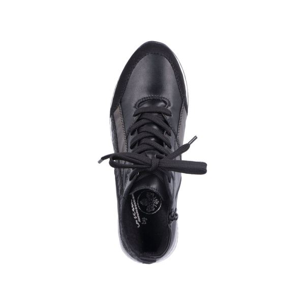 Rieker Synthetic Material Women's short boots| N7640 Ankle Boots - Black Combination | Free Delivery