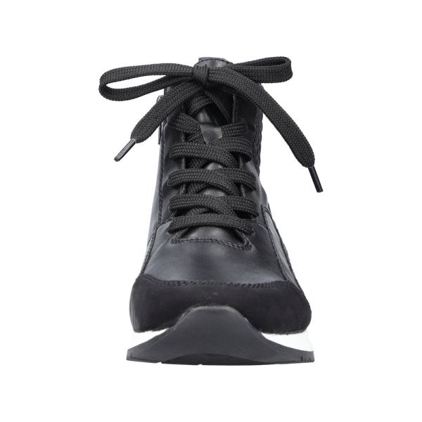 Rieker Synthetic Material Women's short boots| N7640 Ankle Boots - Black Combination | Free Delivery