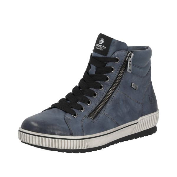 Remonte Synthetic Material Women's mid height boots| D0772-14 Mid-height Boots - Blue | Free Delivery