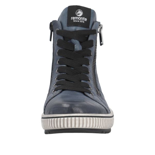 Remonte Synthetic Material Women's mid height boots| D0772-14 Mid-height Boots - Blue | Free Delivery