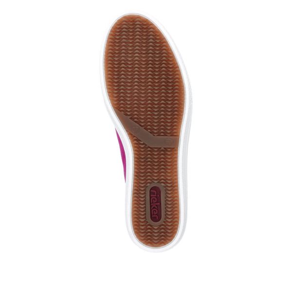 Rieker Women's shoes | Style L59L1 Athletic Lace-up with zip - Pink | Free Delivery