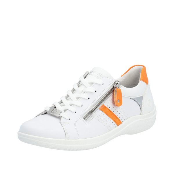 Remonte Women's shoes | Style D1E01 Athletic Lace-up with zip - Orange | Free Delivery