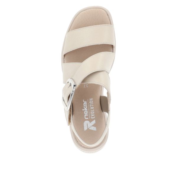 Rieker EVOLUTION Women's sandals | Style W1550 Casual Sandal - Beige | Free Delivery