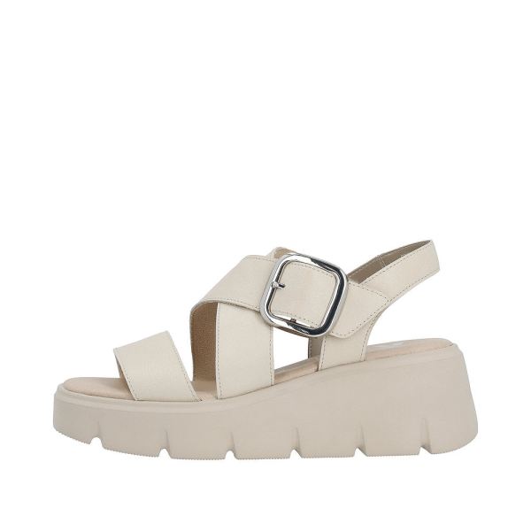 Rieker EVOLUTION Women's sandals | Style W1550 Casual Sandal - Beige | Free Delivery