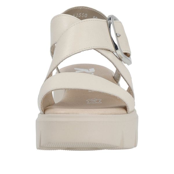 Rieker EVOLUTION Women's sandals | Style W1550 Casual Sandal - Beige | Free Delivery