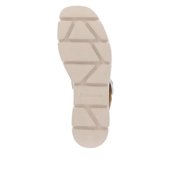 Rieker EVOLUTION Women's sandals | Style W1550 Casual Sandal - Beige | Free Delivery