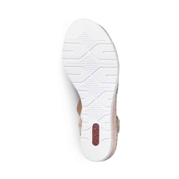 Rieker Women's sandals | Style V3822 Dress Sandal - Pink | Free Delivery
