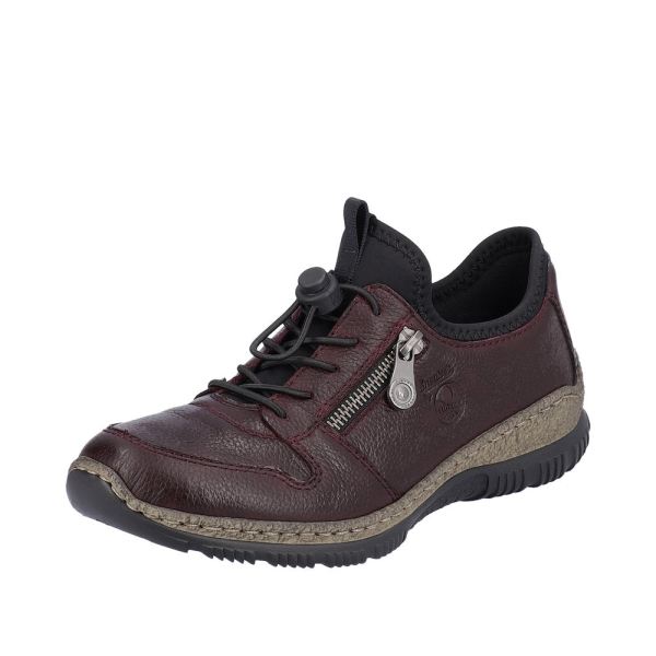 Rieker Leather Women's shoes| N32G0-00 - Red | Free Delivery