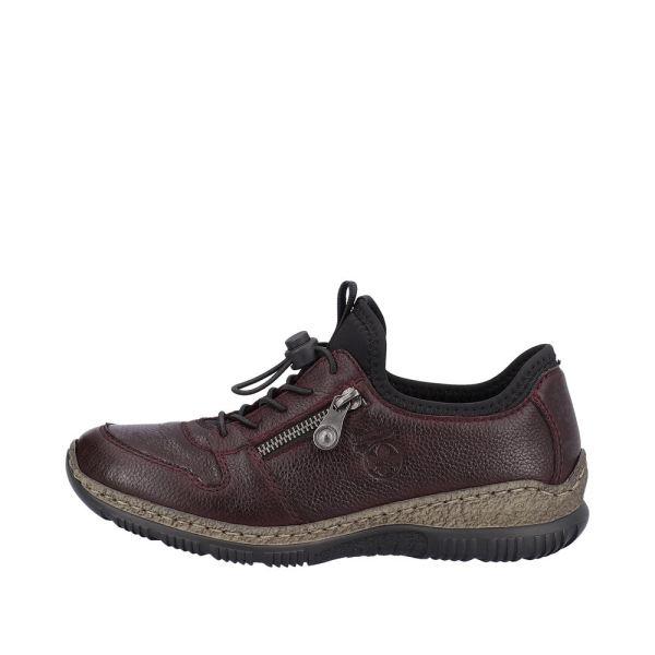 Rieker Leather Women's shoes| N32G0-00 - Red | Free Delivery