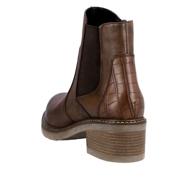 Remonte Leather Women's mid height boots| D1A71 Mid-height Boots - Brown | Free Delivery