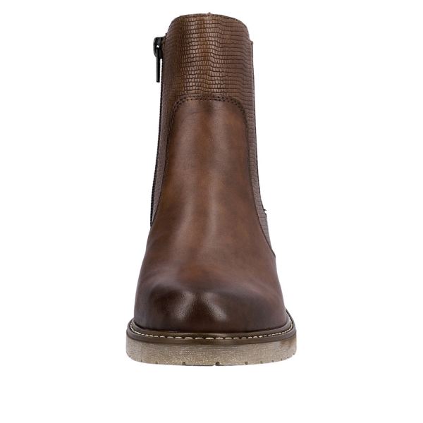 Remonte Leather Women's mid height boots| D1A71 Mid-height Boots - Brown | Free Delivery