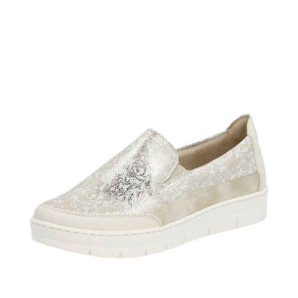 Remonte Women's shoes | Style D5829 Casual Slip-on - Metallic | Free Delivery