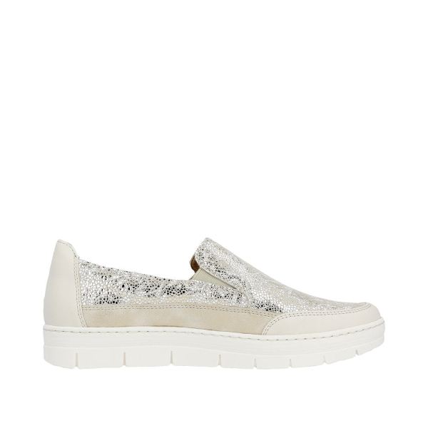 Remonte Women's shoes | Style D5829 Casual Slip-on - Metallic | Free Delivery