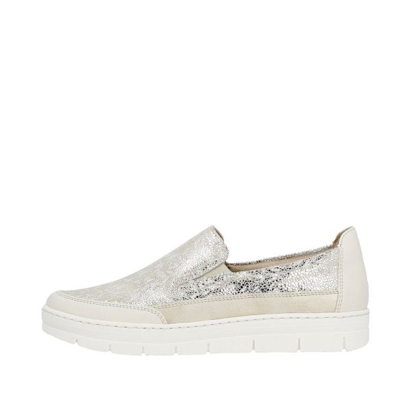 Remonte Women's shoes | Style D5829 Casual Slip-on - Metallic | Free Delivery