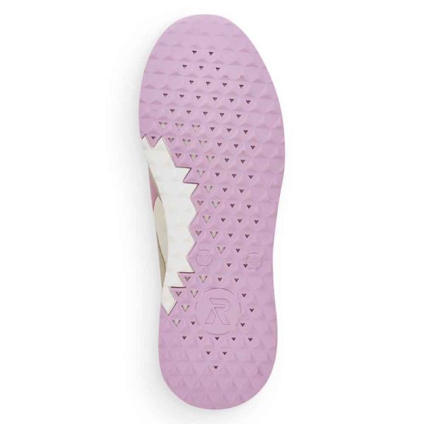 Rieker EVOLUTION Women's shoes | Style 42502 Athletic Lace-up - Beige Combination | Free Delivery