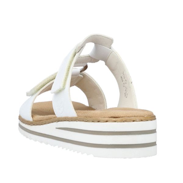 Rieker Women's sandals | Style V0636 Casual Mule - White | Free Delivery