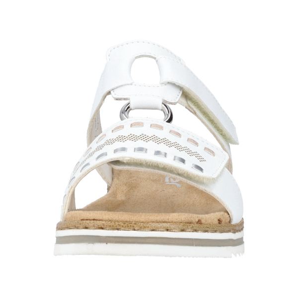 Rieker Women's sandals | Style V0636 Casual Mule - White | Free Delivery
