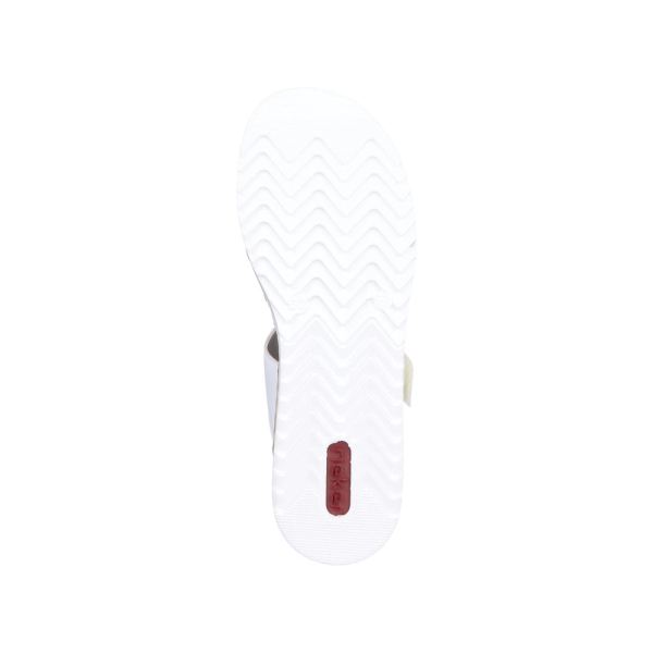 Rieker Women's sandals | Style V0636 Casual Mule - White | Free Delivery