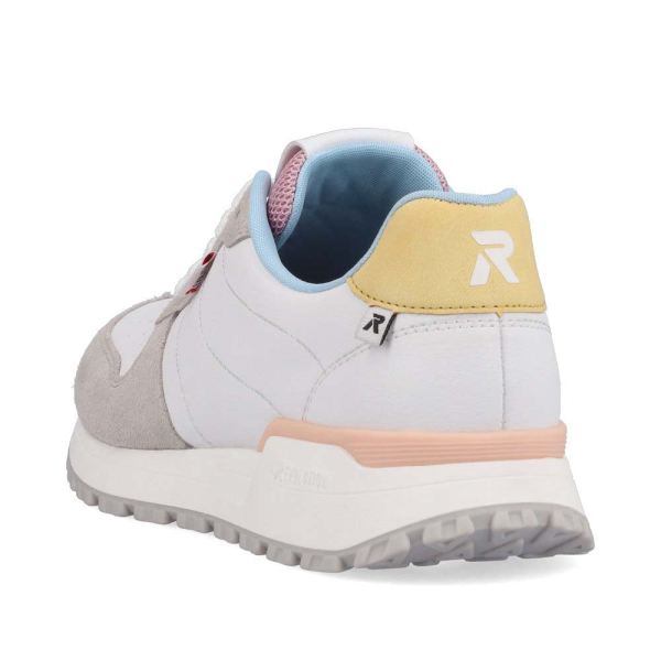 Rieker EVOLUTION Women's shoes | Style W0600 Athletic Lace-up - White Combination | Free Delivery