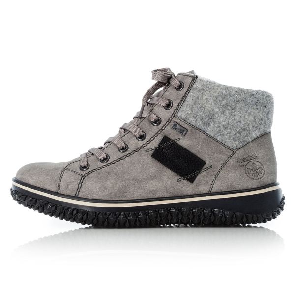 Rieker Synthetic leather Women's short boots| Z4230-40 Ankle Boots - Grey | Free Delivery