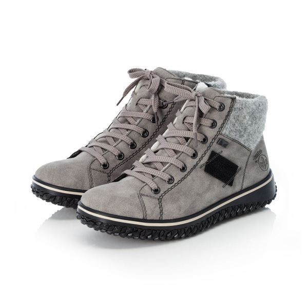 Rieker Synthetic leather Women's short boots| Z4230-40 Ankle Boots - Grey | Free Delivery