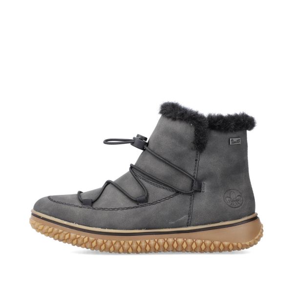 Rieker Synthetic leather Women's short boots| Z4278 Ankle Boots - Grey | Free Delivery