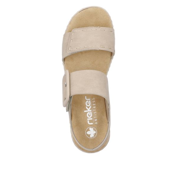 Rieker Women's sandals | Style 62950 Casual Sandal - Beige | Free Delivery