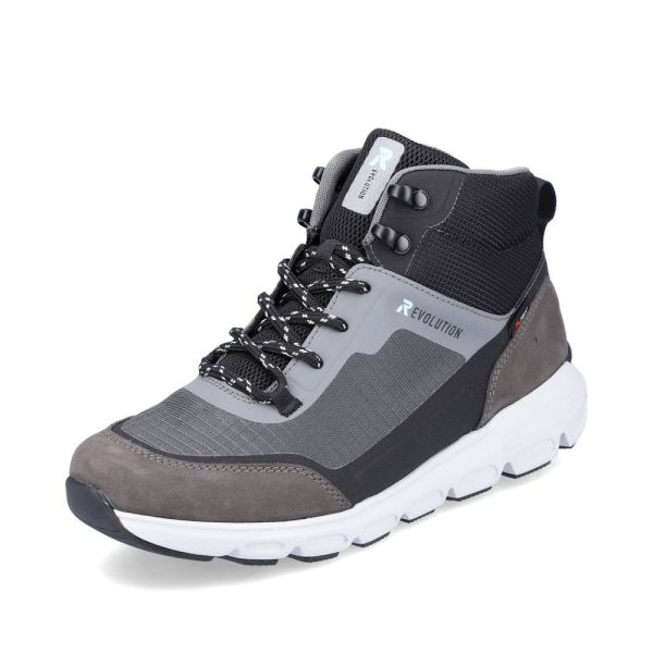 Rieker EVOLUTION Textile Women's Short Boots| 40460 Ankle Boots - Grey Combination | Free Delivery