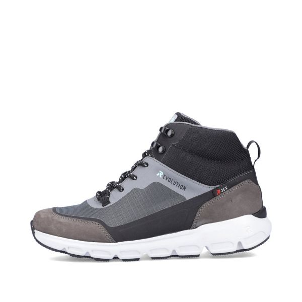 Rieker EVOLUTION Textile Women's Short Boots| 40460 Ankle Boots - Grey Combination | Free Delivery