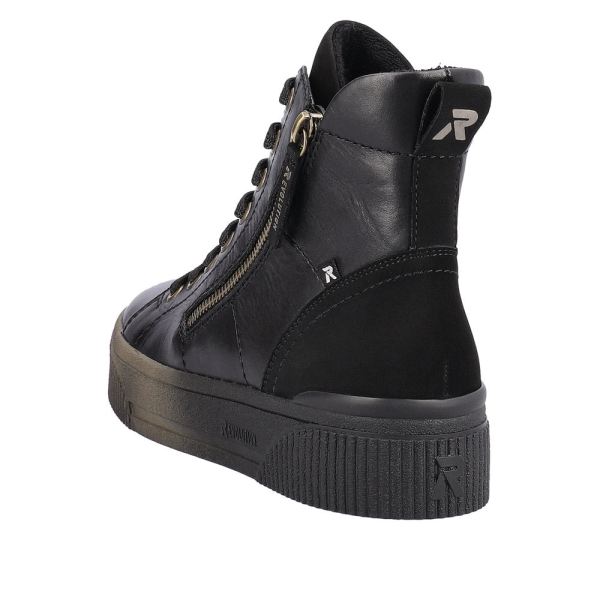 Rieker EVOLUTION Leather Women's mid height boots | W0761 Mid-height Boots - Black | Free Delivery
