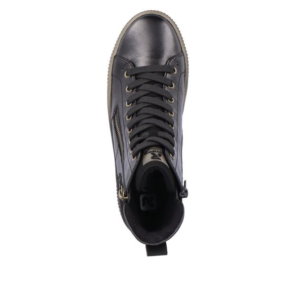 Rieker EVOLUTION Leather Women's mid height boots | W0761 Mid-height Boots - Black | Free Delivery