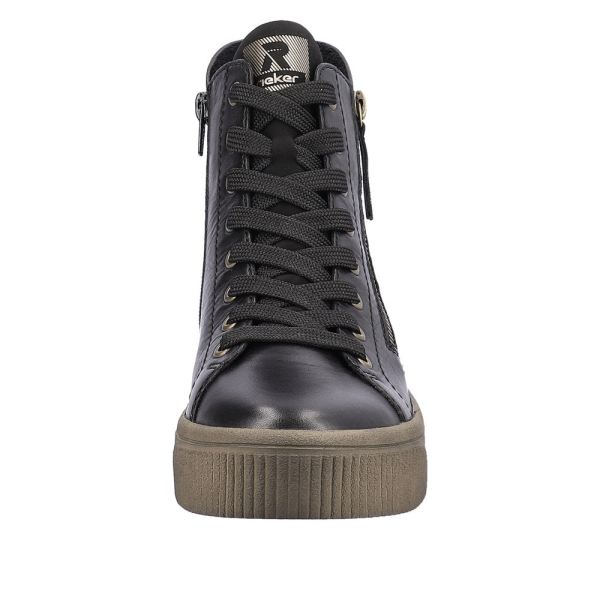 Rieker EVOLUTION Leather Women's mid height boots | W0761 Mid-height Boots - Black | Free Delivery