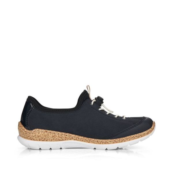 Rieker Women's shoes | Style N4263 Athletic Slip-on - Navy | Free Delivery