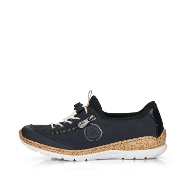 Rieker Women's shoes | Style N4263 Athletic Slip-on - Navy | Free Delivery