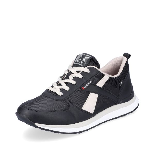 Rieker EVOLUTION Women's shoes | Style 42502 Athletic Lace-up - Black Combination | Free Delivery