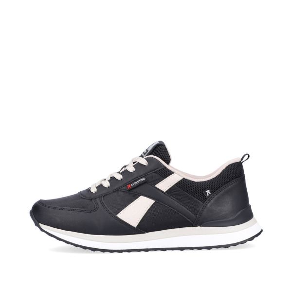 Rieker EVOLUTION Women's shoes | Style 42502 Athletic Lace-up - Black Combination | Free Delivery