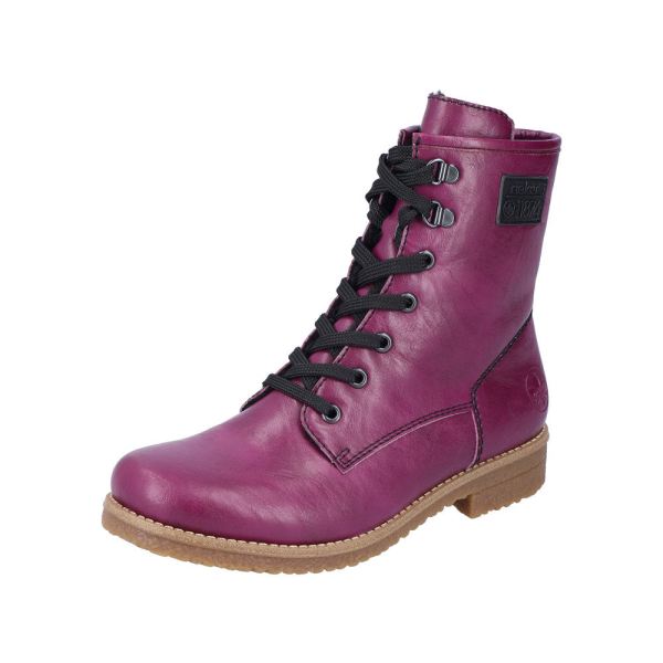 Rieker Synthetic Material Women's short boots| 73512 Ankle Boots - Red | Free Delivery