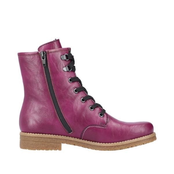 Rieker Synthetic Material Women's short boots| 73512 Ankle Boots - Red | Free Delivery