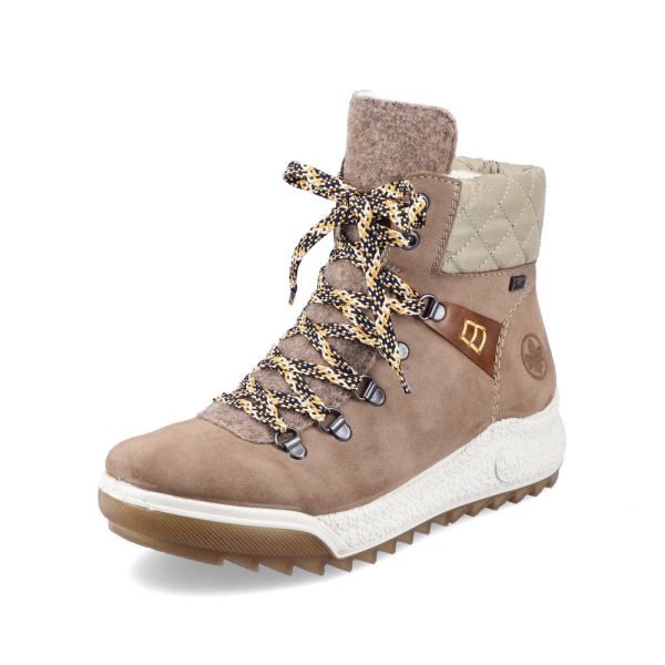 Rieker Synthetic leather Women's Short Boots| Y4731 Ankle Boots - Beige | Free Delivery