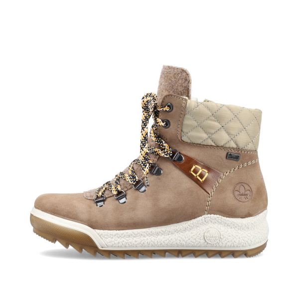 Rieker Synthetic leather Women's Short Boots| Y4731 Ankle Boots - Beige | Free Delivery