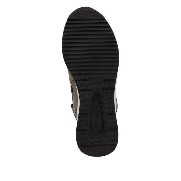 Remonte Leather Women's short boots| D0T70 Ankle Boots - Black Combination | Free Delivery