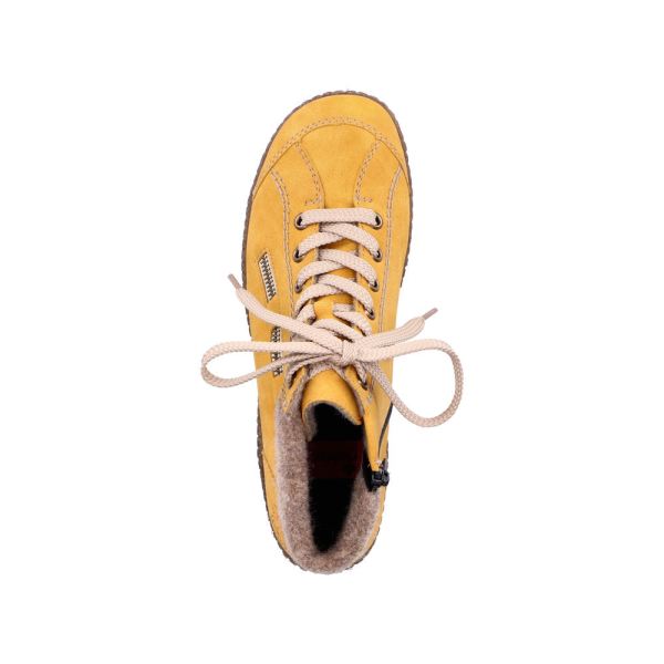 Rieker Synthetic Material Women's short boots | L7543 Ankle Boots - Yellow | Free Delivery