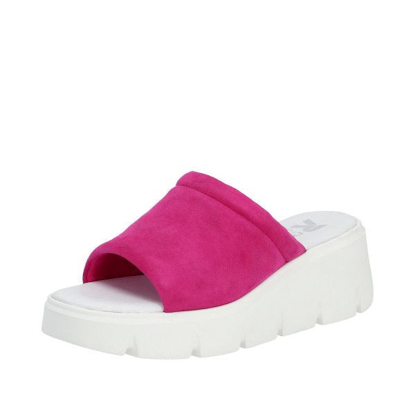 Rieker EVOLUTION Women's sandals | Style W1551 Casual Mule - Pink | Free Delivery