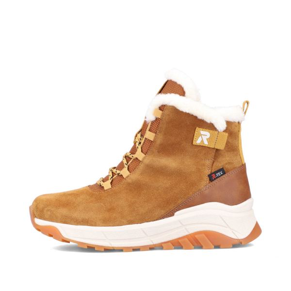 Rieker EVOLUTION Suede leather Women's Short Boots| W0060 Ankle Boots - Brown | Free Delivery