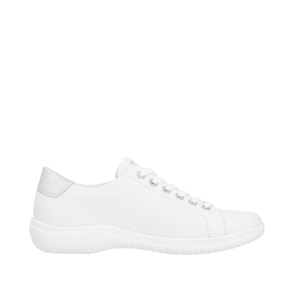 Remonte Women's shoes | Style D1E03 Athletic Lace-up with zip - White Combination | Free Delivery
