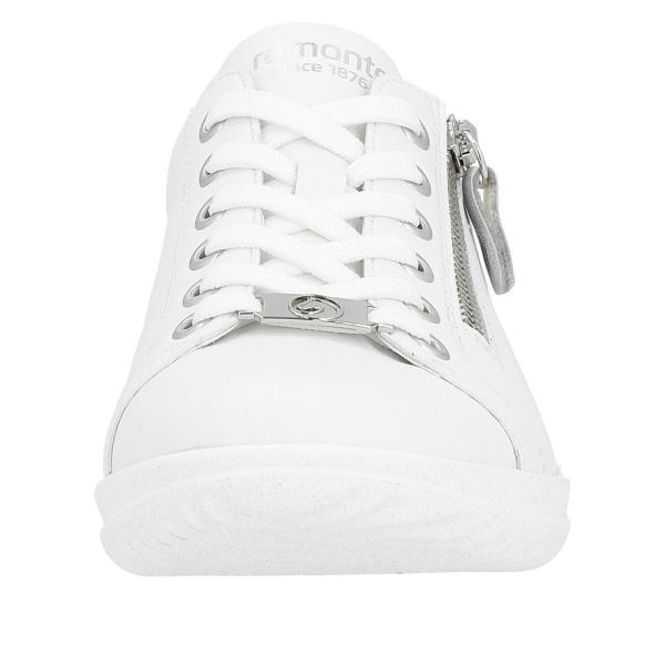 Remonte Women's shoes | Style D1E03 Athletic Lace-up with zip - White Combination | Free Delivery