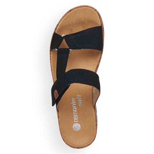 Remonte Women's sandals | Style R6856 Casual Mule - Black | Free Delivery