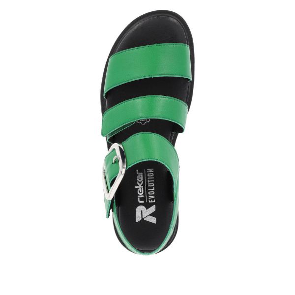 Rieker EVOLUTION Women's sandals | Style W1650 Casual Sandal - Green | Free Delivery
